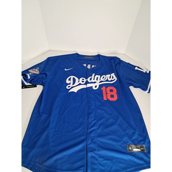 Nike Other - Yoshinobu Yamamoto #18 Los Angeles Dodgers Home World Series Champions Blue XXL